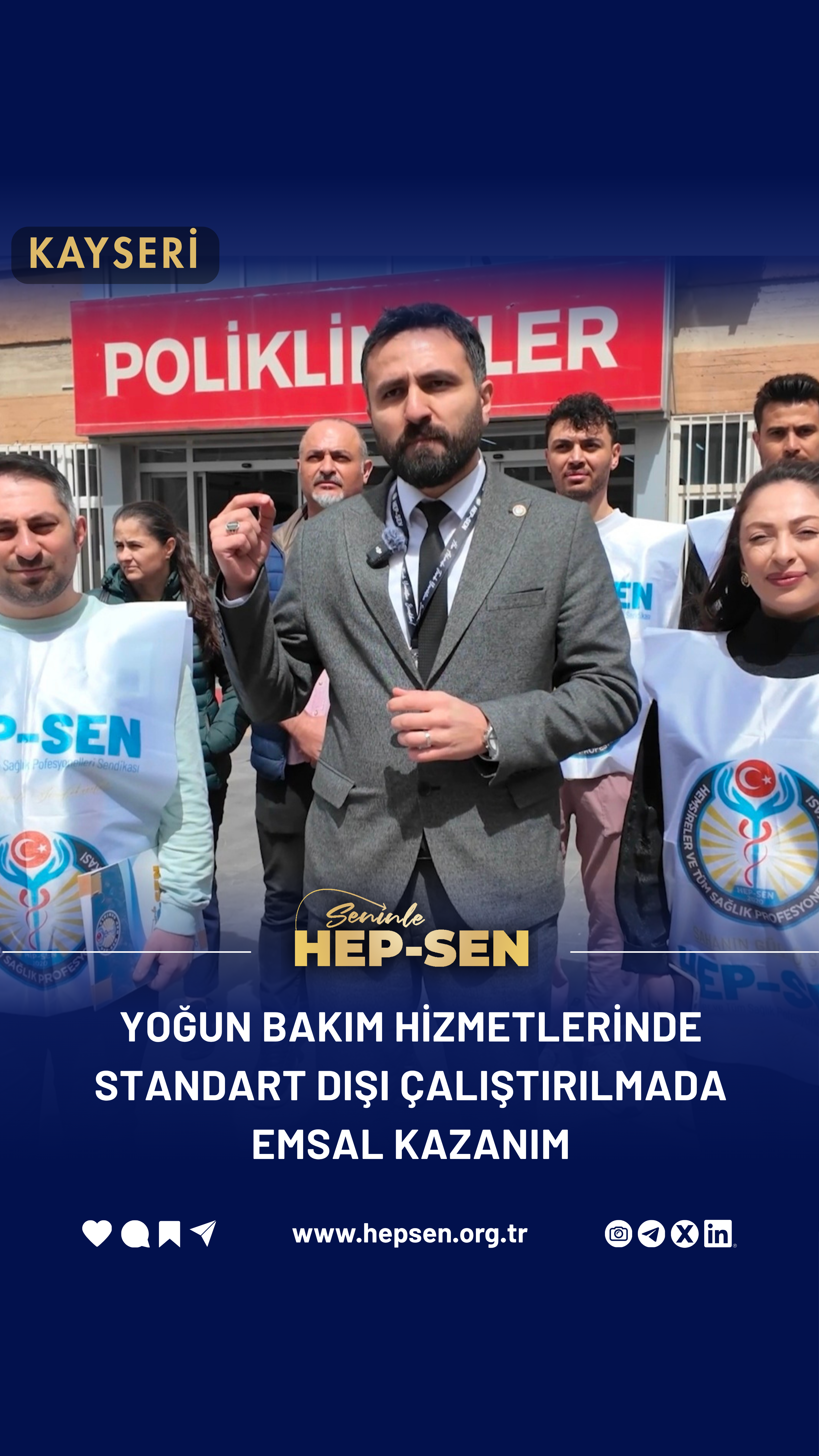 Erciyes Üniversitesi Hastanesinde Yoğun Bakımlarda Asgari Hemşire Sayısı Mücadelemizi Mahkemede Kazandık!